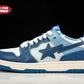 A Bathing Ape Bape SK8 Sta 'ABC Camo - Blue' - UK W 3 (M 3.5) / US W 5.5 (M 4) / EU 36