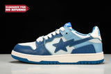 A Bathing Ape Bape SK8 Sta 'ABC Camo - Blue' - UK W 3 (M 3.5) / US W 5.5 (M 4) / EU 36