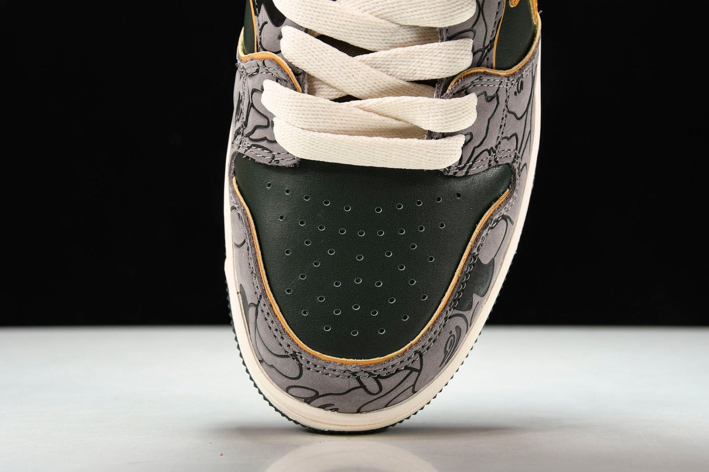 A Bathing Ape Bape SK8 Sta 'Grey Mustard Yellow'