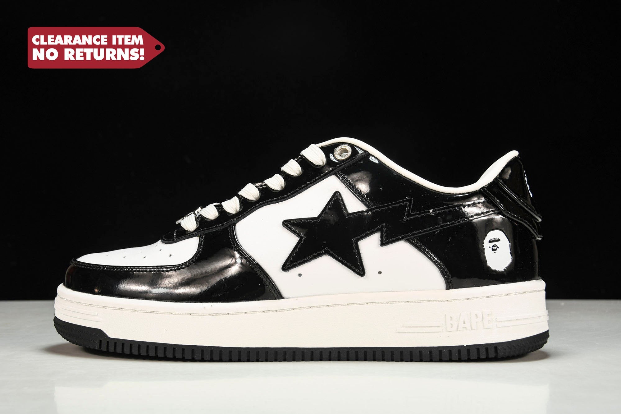 A Bathing Ape Bape Sta ‘Black’ - UK W 5 (M 5.5) / US W 7.5 (M 6) / EU 38.5