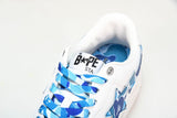 A Bathing Ape Bape Sta 'White ABC Camo - Blue' - UK 8 / US 9 / EU 42.5