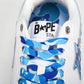 A Bathing Ape Bape Sta 'White ABC Camo - Blue' - UK 8 / US 9 / EU 42.5