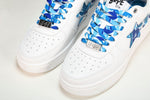 A Bathing Ape Bape Sta 'White ABC Camo - Blue' - UK 8 / US 9 / EU 42.5