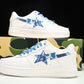 A Bathing Ape Bape Sta 'White ABC Camo - Blue' - UK 8 / US 9 / EU 42.5