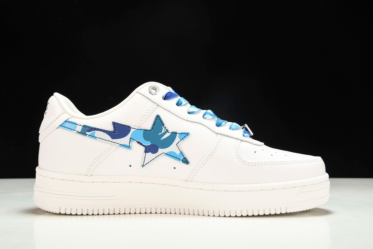 A Bathing Ape Bape Sta 'White ABC Camo - Blue' - UK 8 / US 9 / EU 42.5
