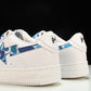 A Bathing Ape Bape Sta 'White ABC Camo - Blue' - UK 8 / US 9 / EU 42.5