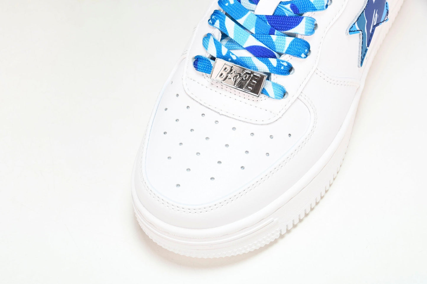 A Bathing Ape Bape Sta 'White ABC Camo - Blue' - UK 8 / US 9 / EU 42.5