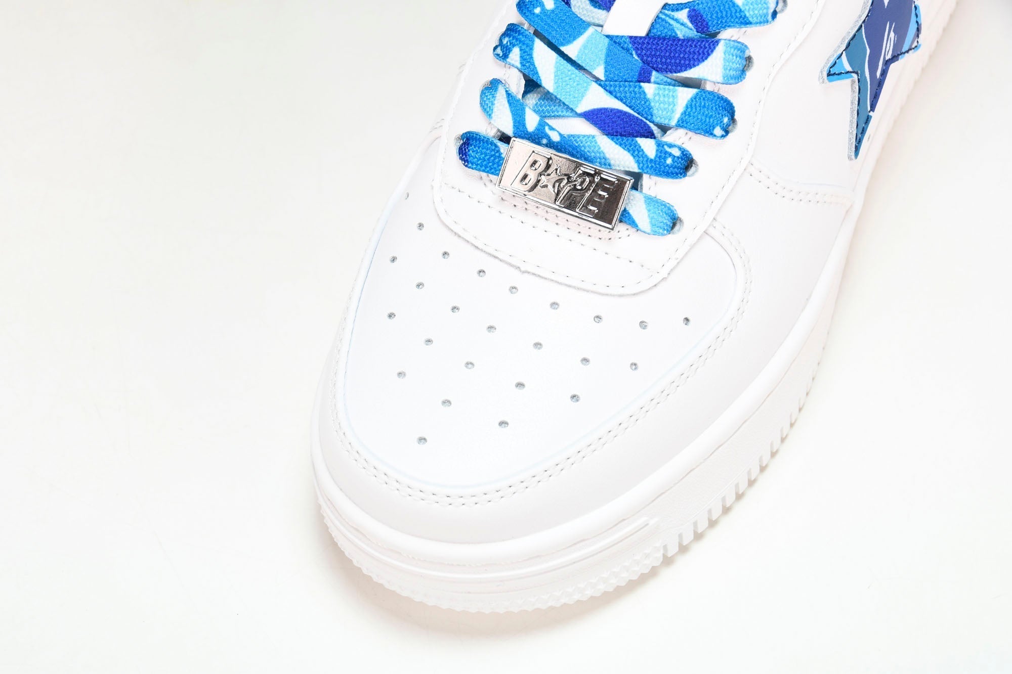 A Bathing Ape Bape Sta 'White ABC Camo - Blue' - UK 7 / US 8 / EU 41