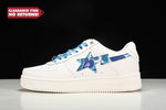 A Bathing Ape Bape Sta 'White ABC Camo - Blue' - UK 8 / US 9 / EU 42.5