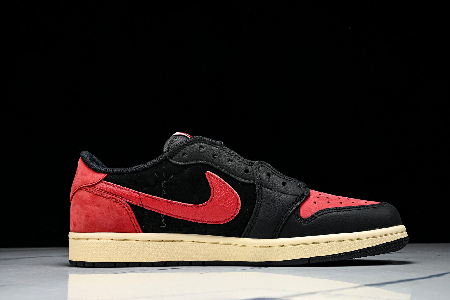 Travis Scott AJ1 Retro Low ‘Black Red' (Unreleased)