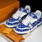 Louis Vuittоп Trainer Low 'Blue Monogram Textile'