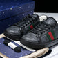 Guссi Ace Web 'Black Monogram'