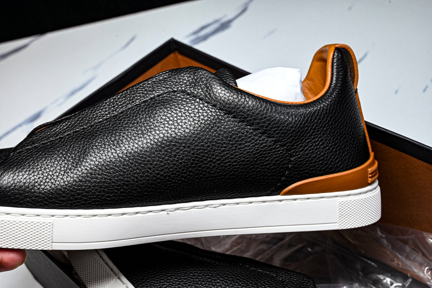 ZEGNA Triple Stitch 'Black'