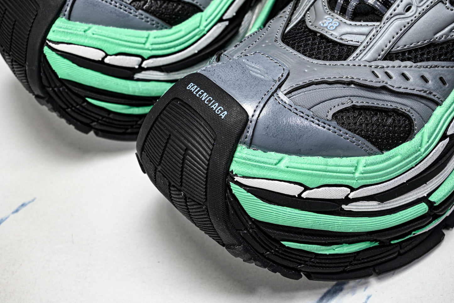 Вalenciaga Platform Sneaker 'Black Green Grey'