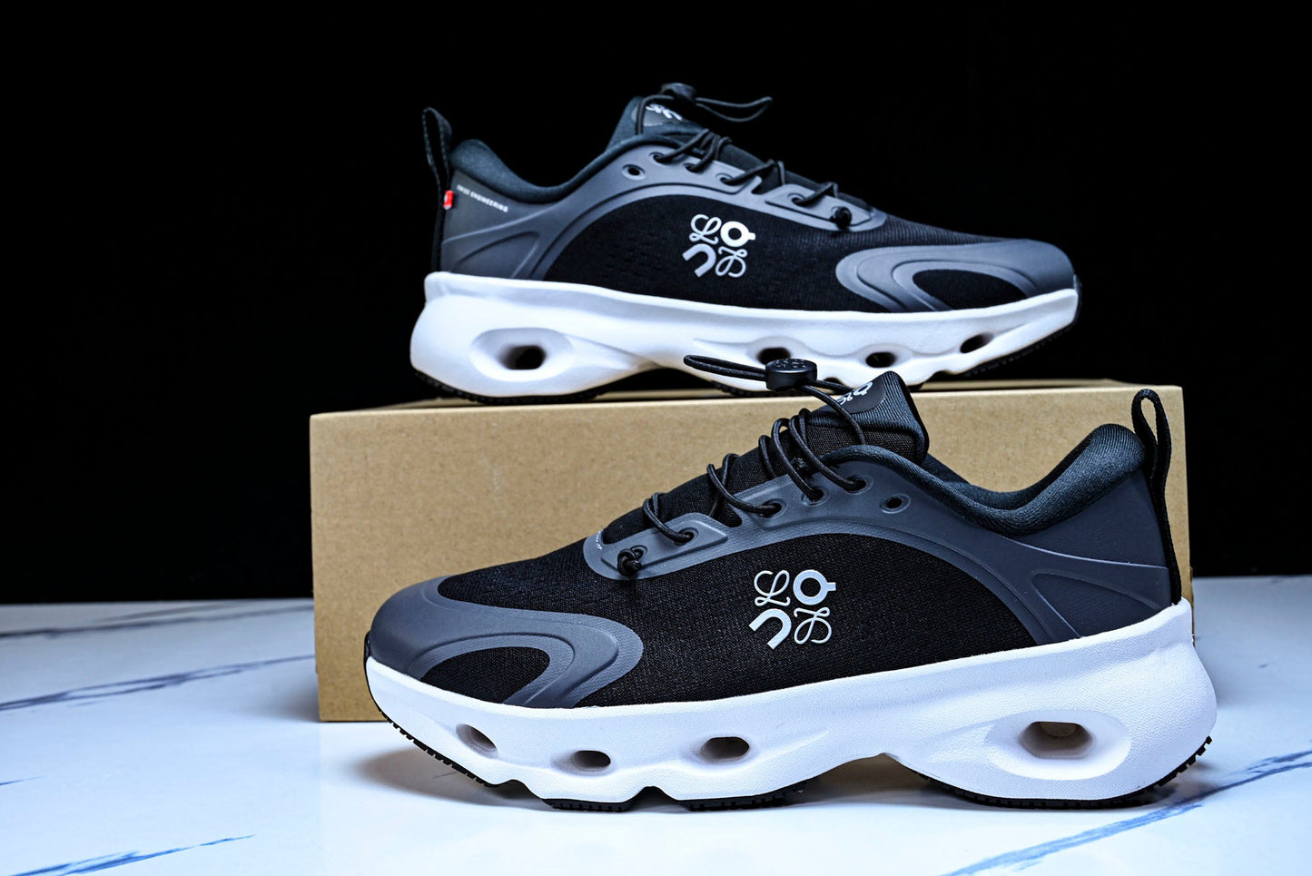 LOEWE × ON Cloudsolo 'Black White'