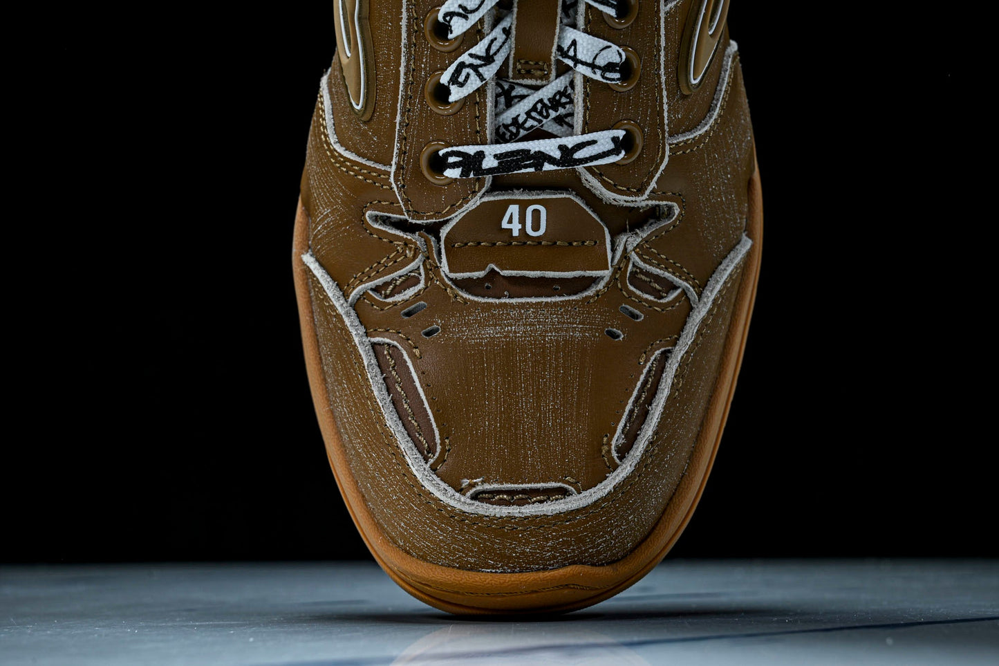 Вalenciaga Hamptons Worn-Out Sneaker 'Camel Brown'