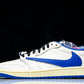 Travis Scott AJ1 Retro Low OG x Fragment ‘Sail Military Blue’