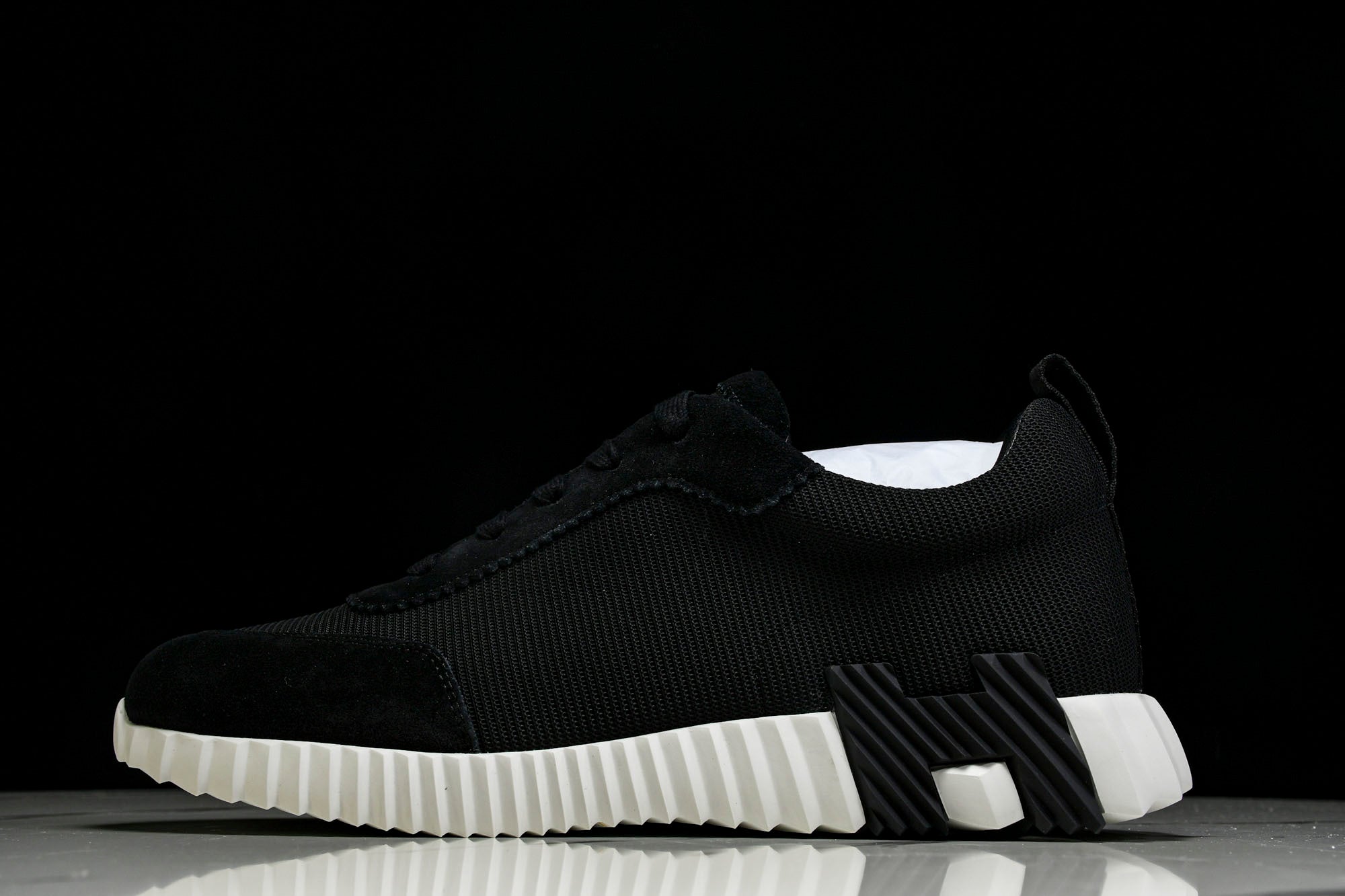 Hermès Bouncing Sneaker 'Noir Blanc'