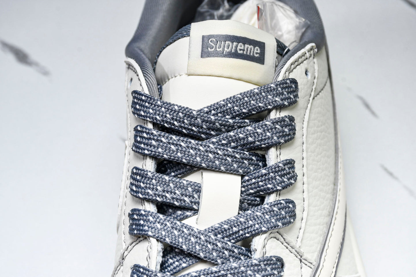 Travis Scott AJ1 Low x Supreme 'White Grey 3.0' (Custom)
