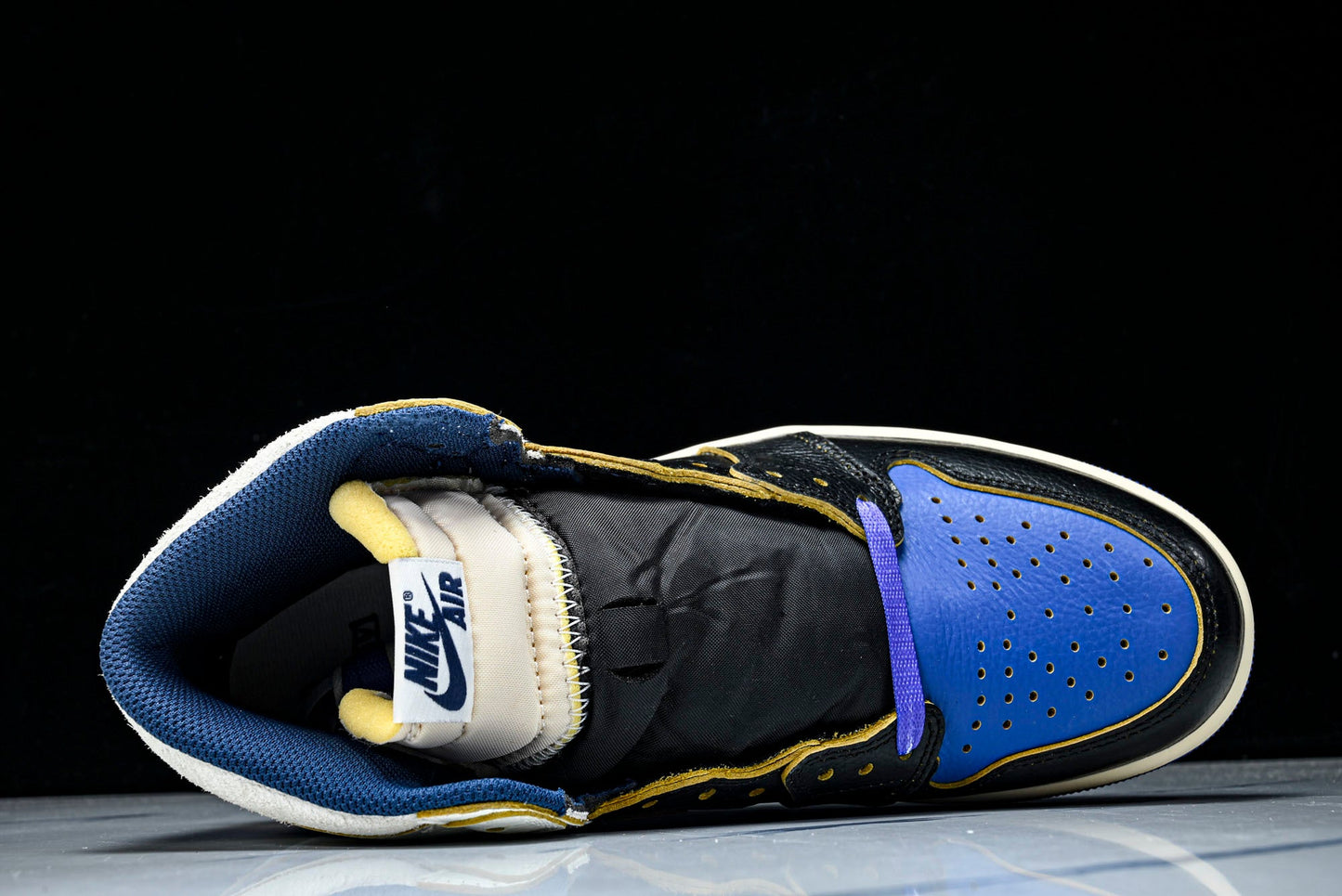 Union LA x Fragment x AJ1 Retro High 'Black Sport Royal'