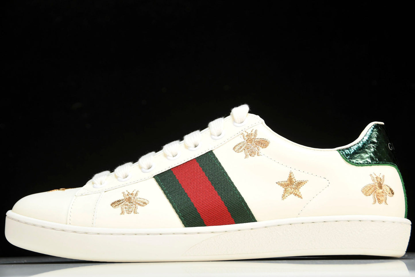 Guссi Ace 'Bees and Stars Green' - UK 7 / US 7.5 / EU 41