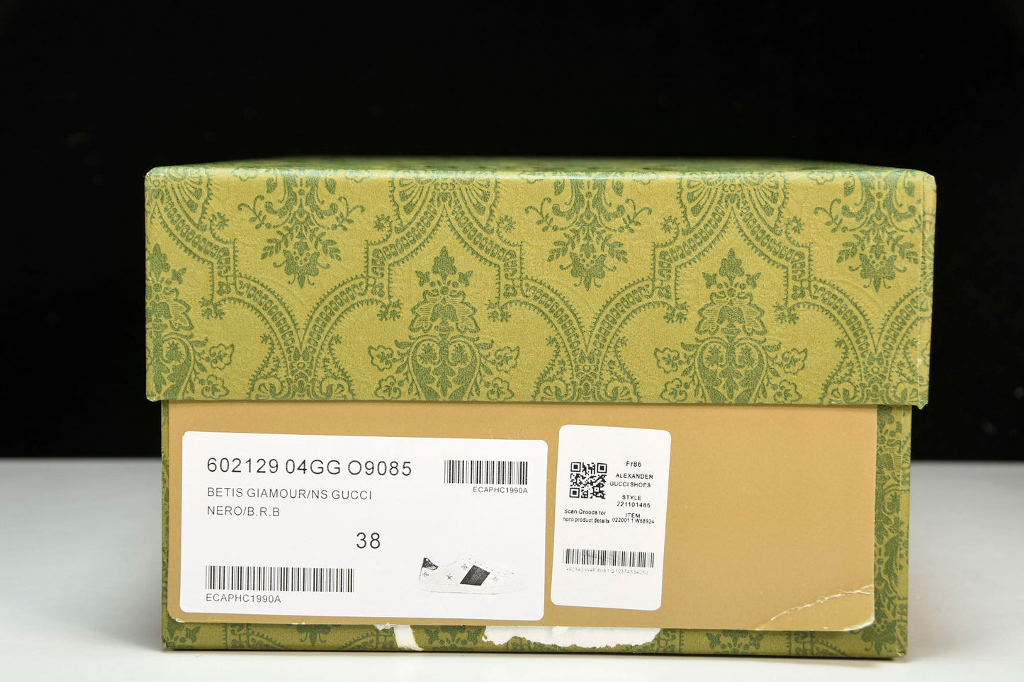 Guссi Ace 'Bees and Stars Green' - UK 7 / US 7.5 / EU 41