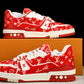 Louis Vuittоп Trainer Low 'Red Monogram Textile'