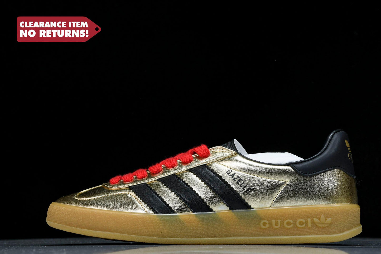 Guссi x Gazelle 'Metallic Gold' - UK 5 / US 5.5 / EU 38