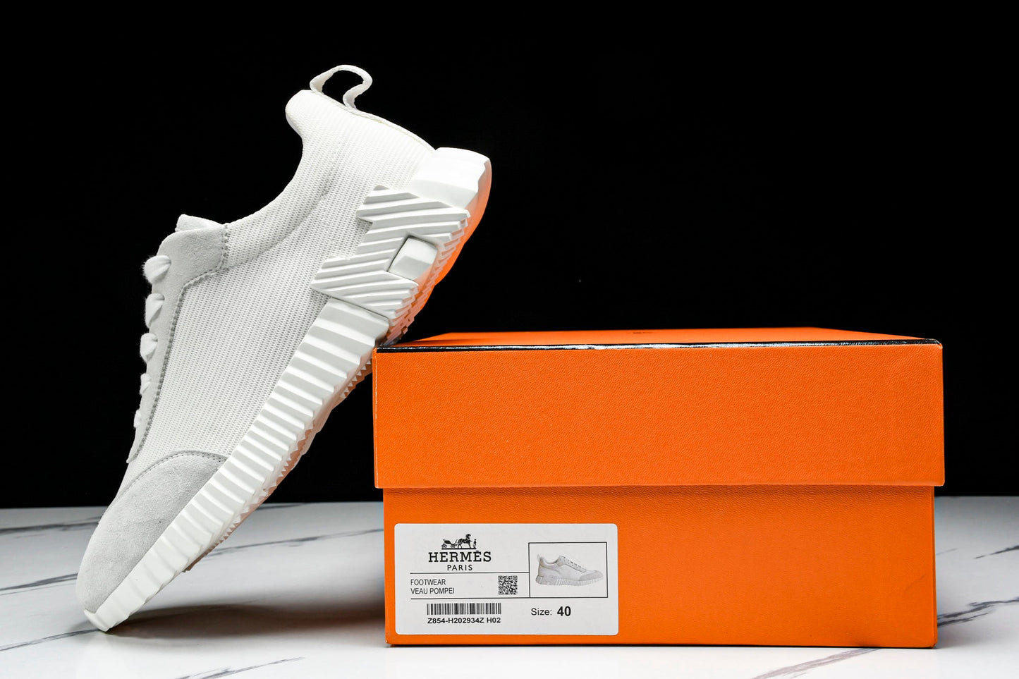 Hermès Bouncing Sneaker 'Triple White'