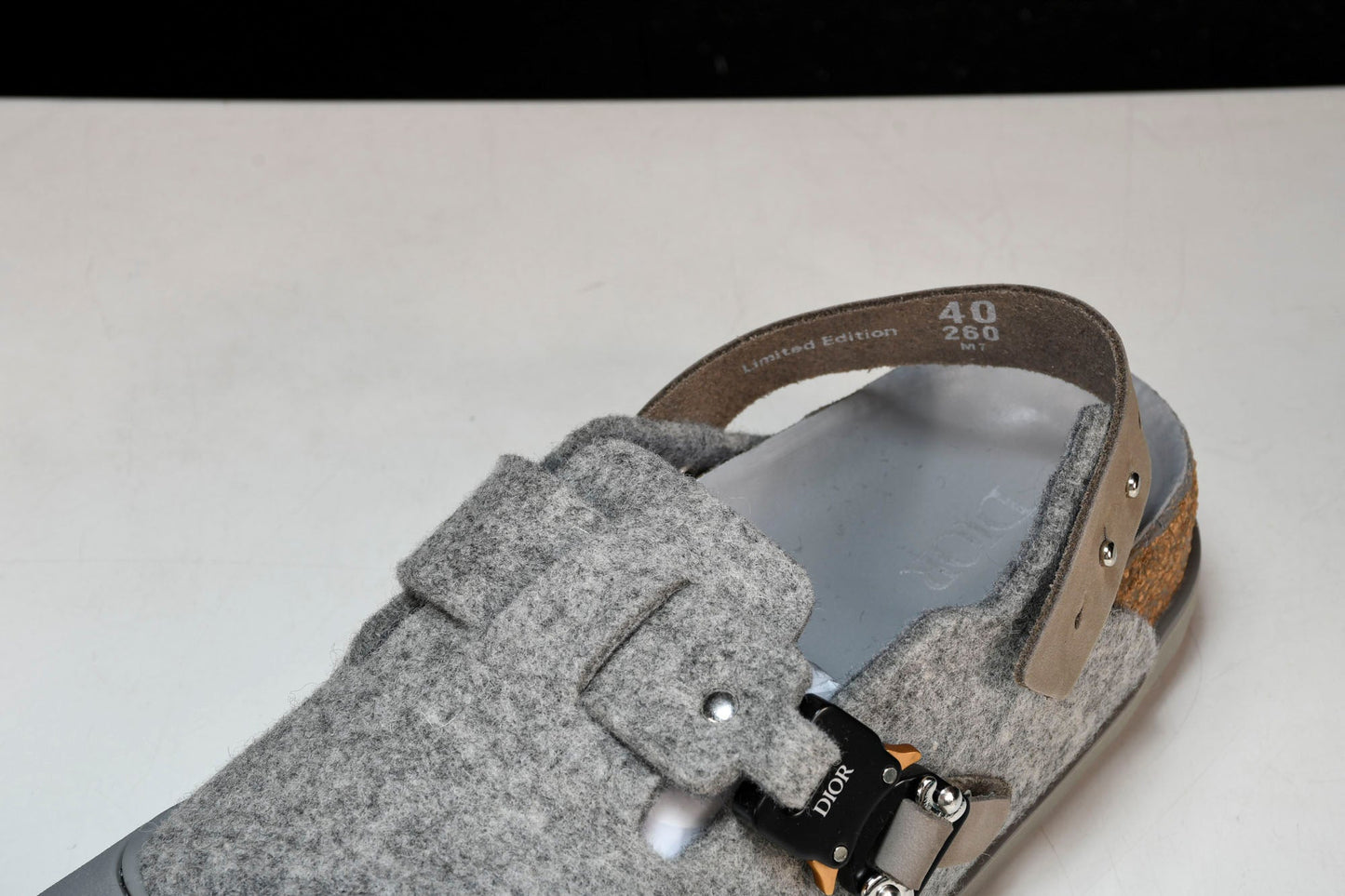 Birkenstock x D1or Tokio Mule Felted Wool 'Grey' - UK 6 / US 7 / EU 40