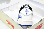 Travis Scott AJ1 Low x Stussy 'Black White Blue' (Custom)