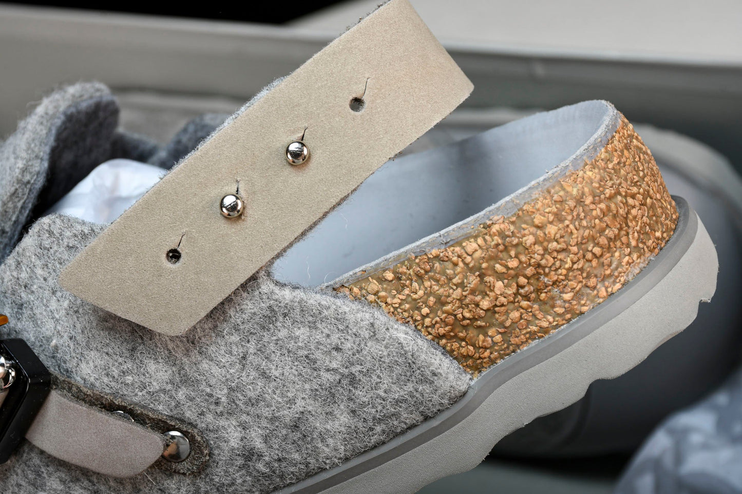 Birkenstock x D1or Tokio Mule Felted Wool 'Grey' - UK 6 / US 7 / EU 40