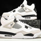 AJ4 Retro 'Military Black' - UK W 3 (M 3.5) / US W 5.5 (M 4) / EU 36