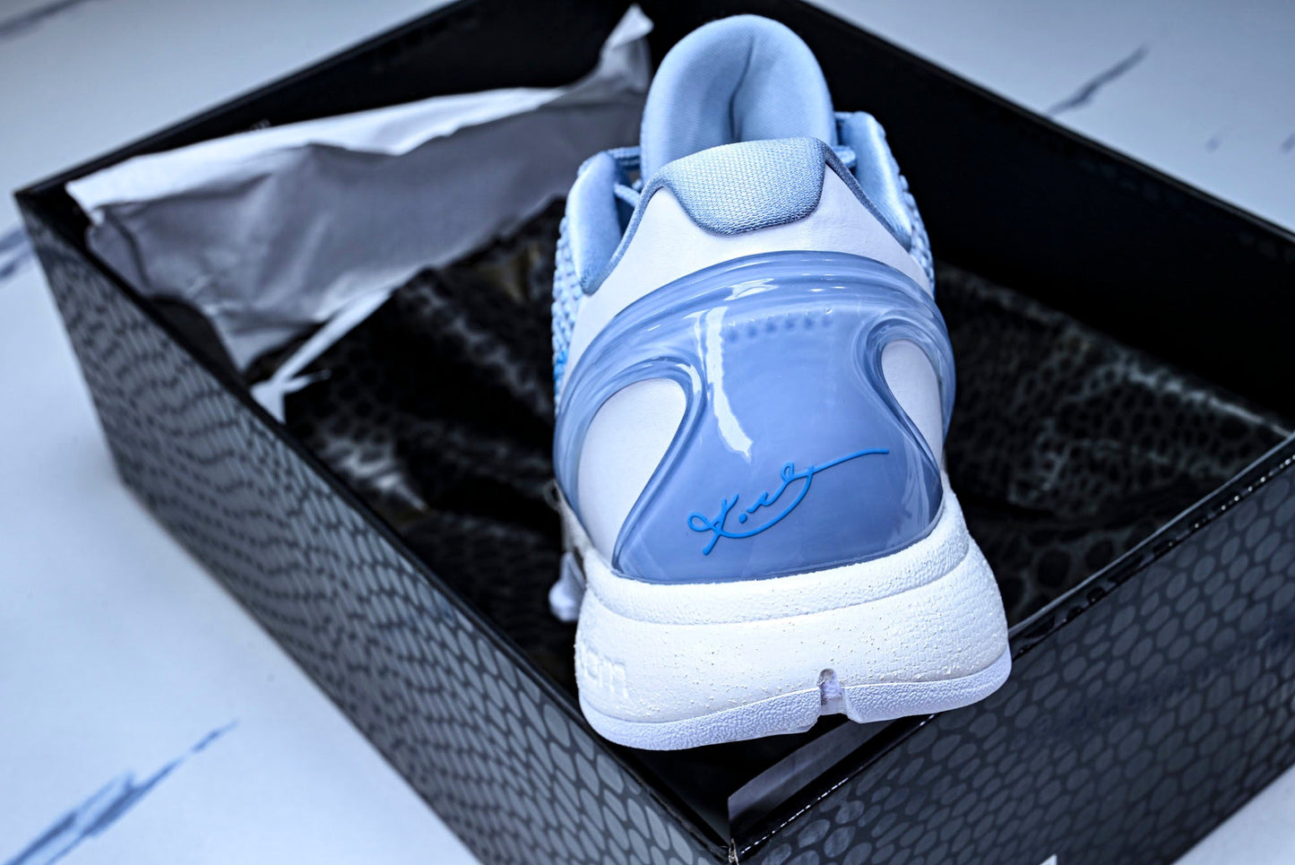 Kobe 6 Protro x Caitlin Clark 'Light Armory Blue'