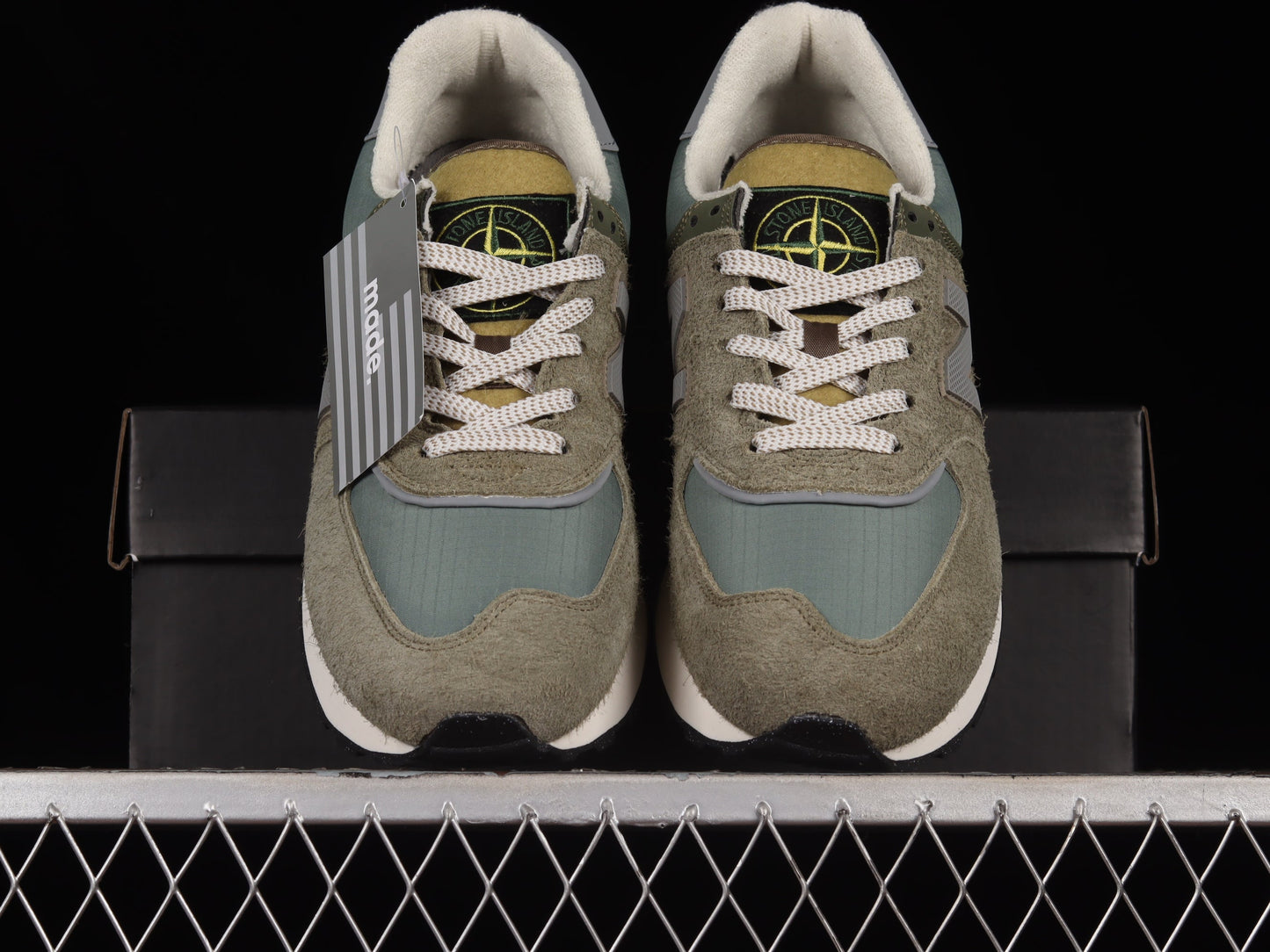 NB 574 Legacy x Stone Island 'Steel Blue' - UK 3.5 / US 4 / EU 36