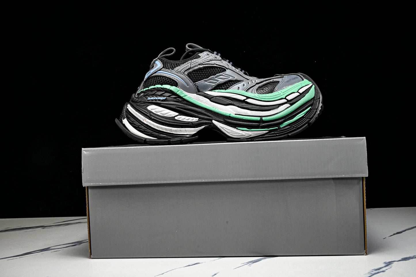 Вalenciaga Platform Sneaker 'Black Green Grey'