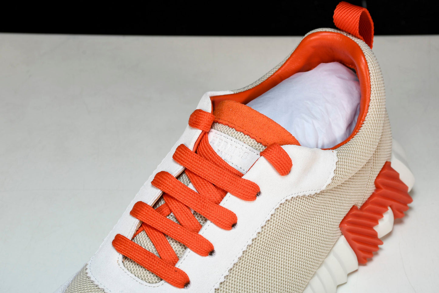 Hermès Bouncing Sneaker 'Beige Orange Bleu'