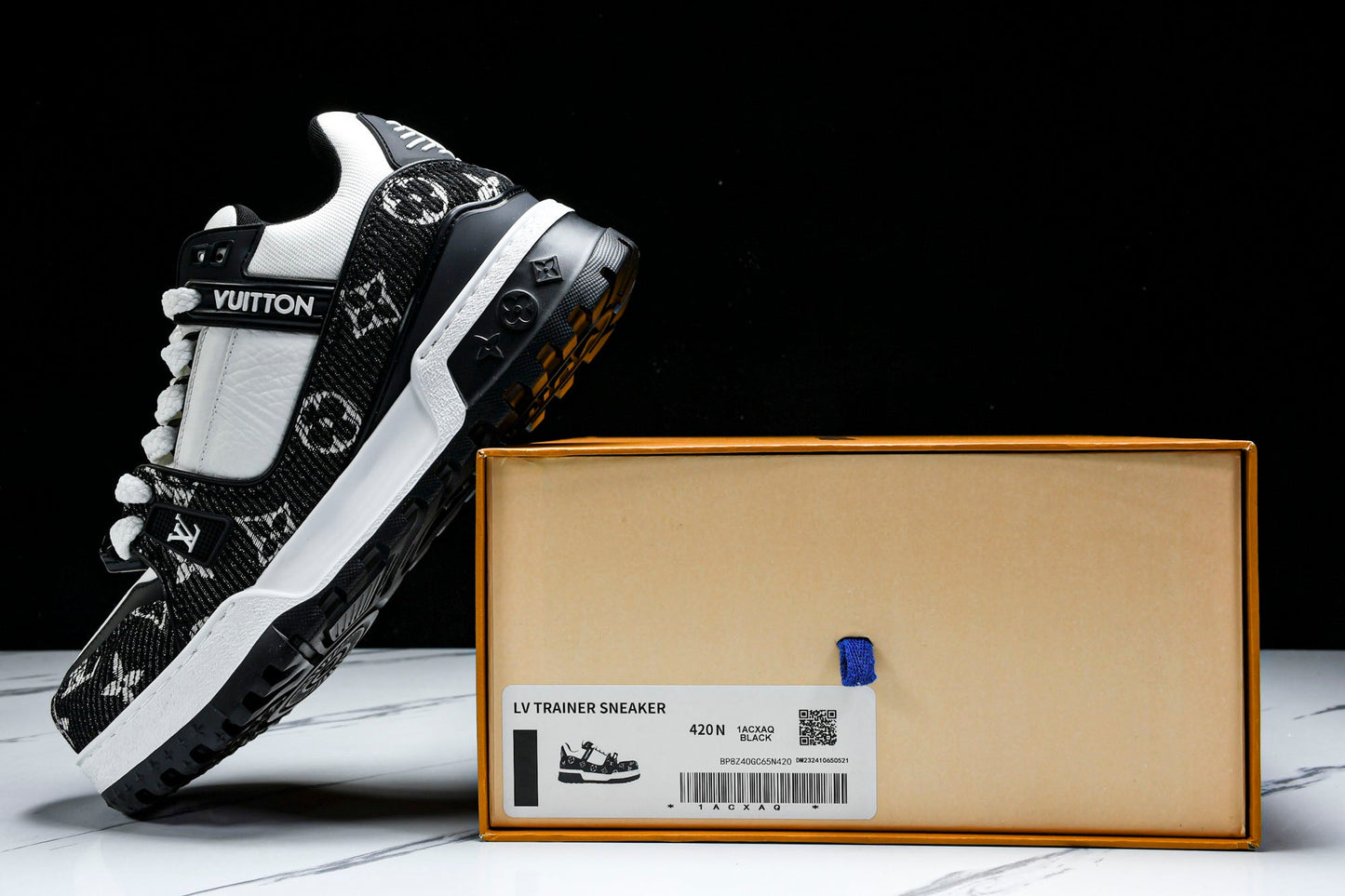 Louis Vuittоп Trainer Maxi 'Monogram Black White' - UK 6 / US 7 / EU 40