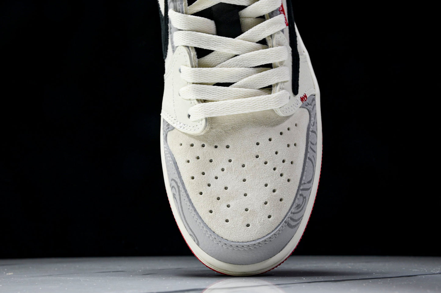 Travis Scott AJ1 Low x Year of The Snake x Supreme 'Grey Black' (Custom)