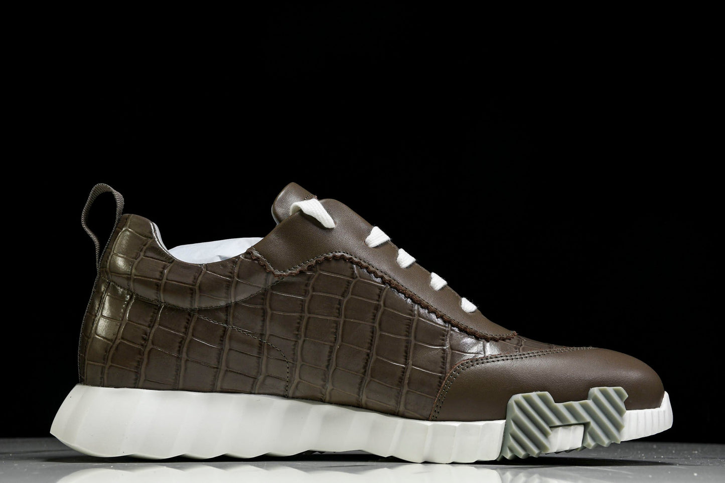 Нermès Bouncing Sneaker 'Etoupe Crocodile'