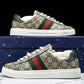 Guссi Ace Web 'Beige Monogram'