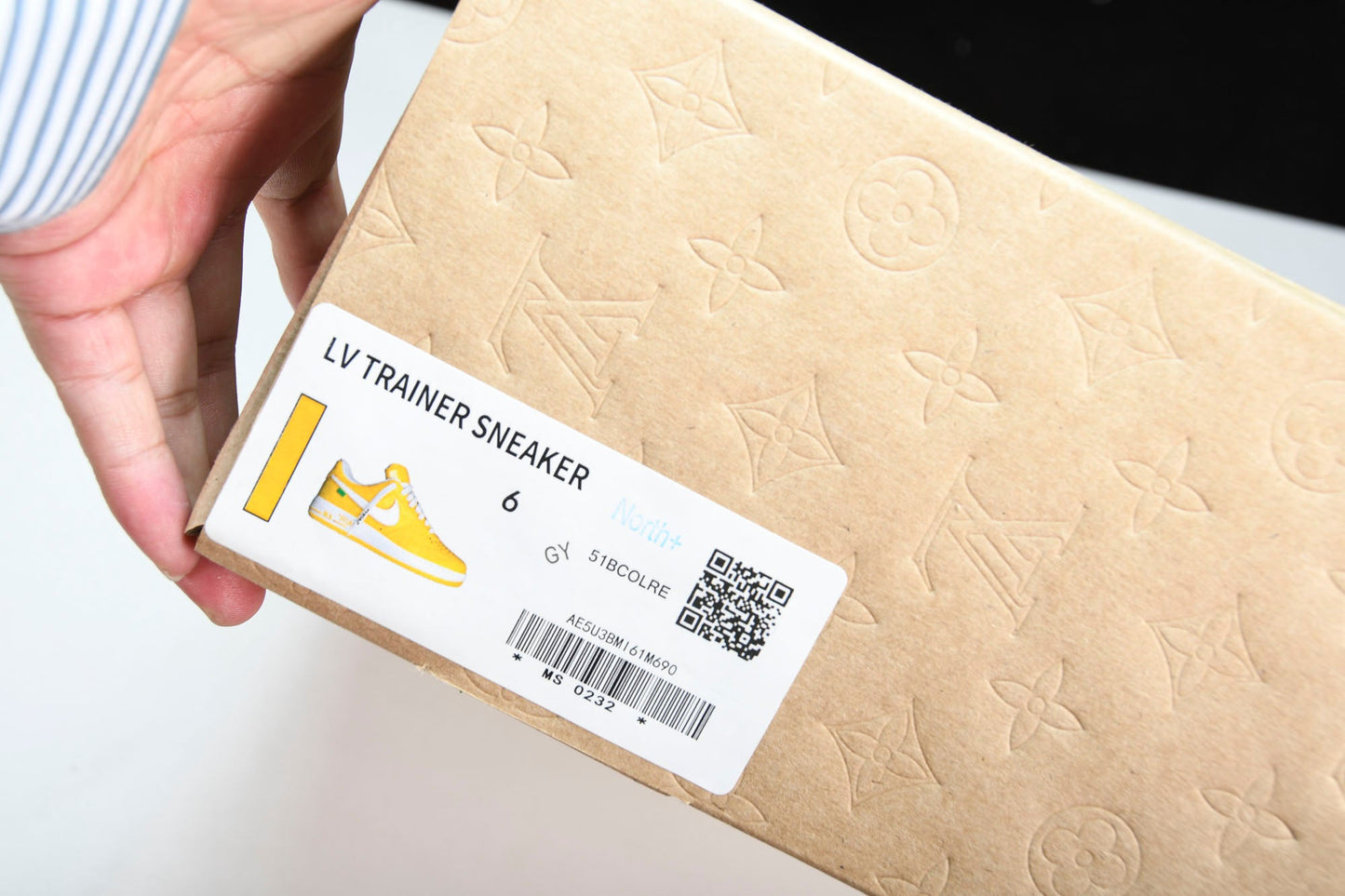 Louis Vuittоп x AF1 by Virgil Abloh 'Yellow' - UK 6 / US 7 / EU 41
