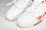 Off-White Out Of Office OOO Low Top "For Walking - White Red