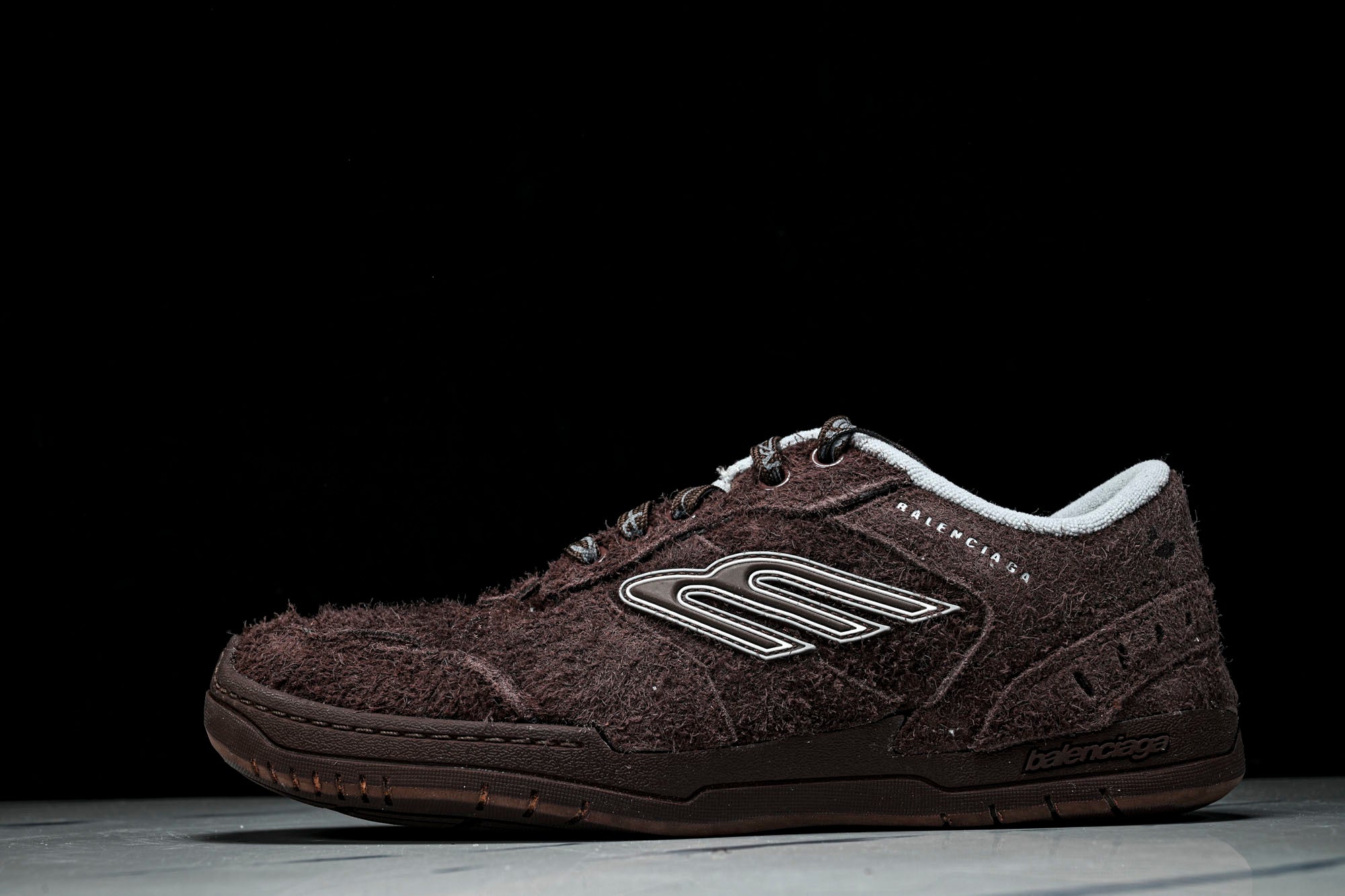 Вalenciaga Hamptons Suede Sneaker 'Dark Brown'