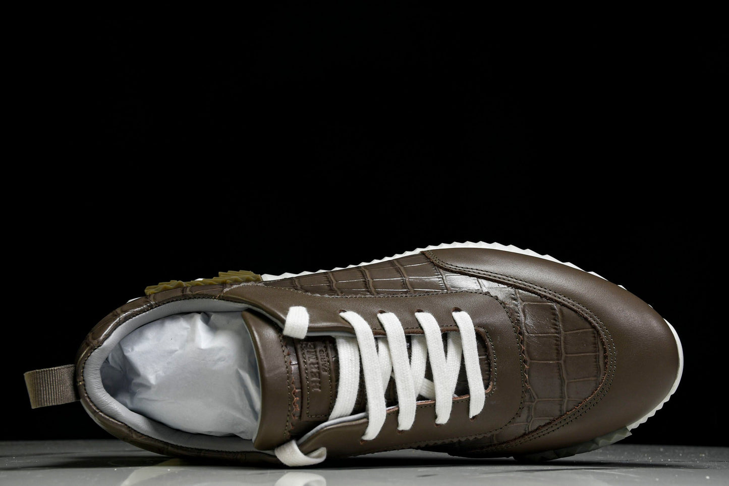 Нermès Bouncing Sneaker 'Etoupe Crocodile'