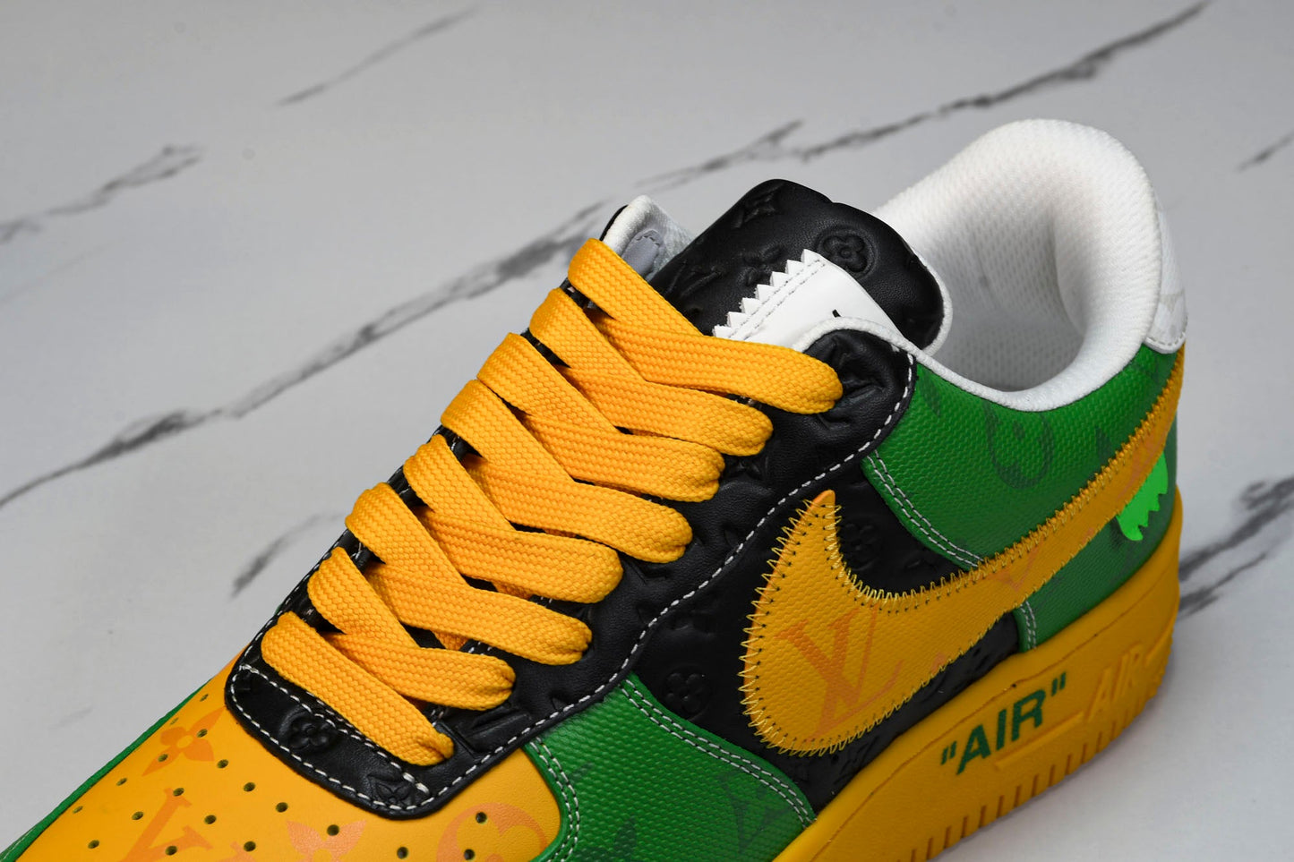 Louis Vuittоп x AF1 by Virgil Abloh 'Yellow Green'