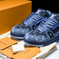 Louis Vuittоп Trainer Low 'Blue Denim Monogram Textile'