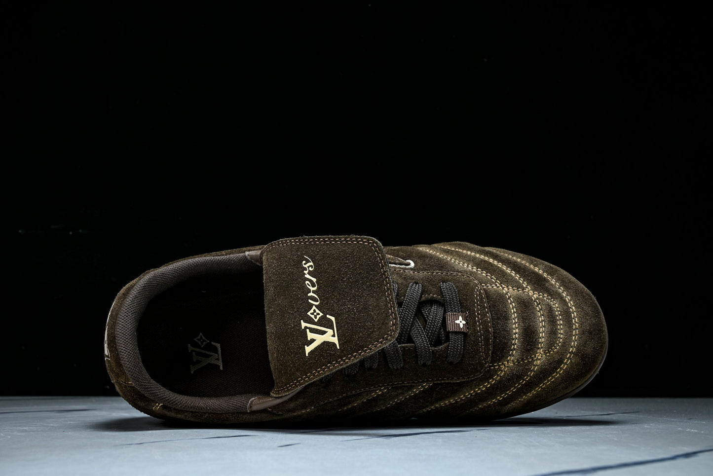 Louis Vuittоп Footprint Football Sneaker 'Brown Suede'