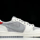 Travis Scott AJ1 Low x Stussy 'Grey White Red' (Custom)