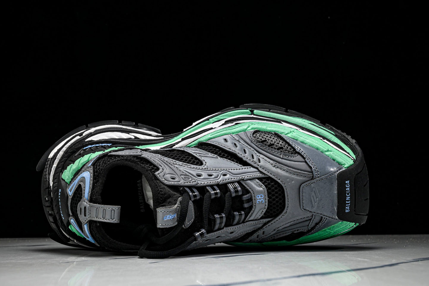 Вalenciaga Platform Sneaker 'Black Green Grey'